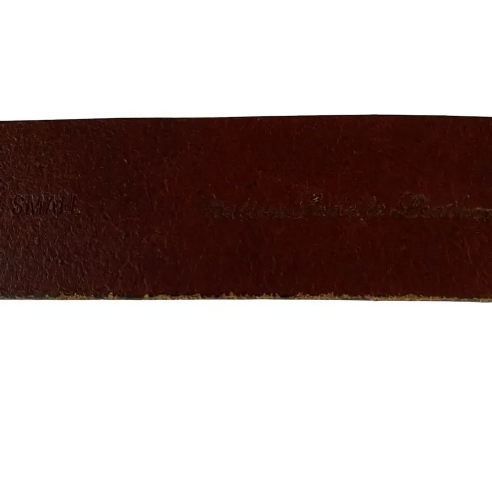 Vintage Y2K CK Logo Buckle Leather Belt